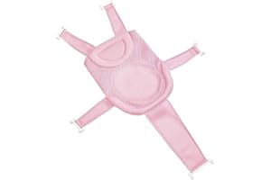 RUIXIA Adjustable Baby Bath Tube Support Mesh Net Soft Breathable Infants Shower Pad Newborn Bathing Mat 5-Point Anti-Slip Bathtub Seat with Sponge Cushion for Toddlers 0-18 Months