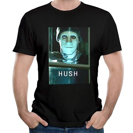 Amazon.com: Hush Movie T Shirt for Mens Contton tee Black: Clothing