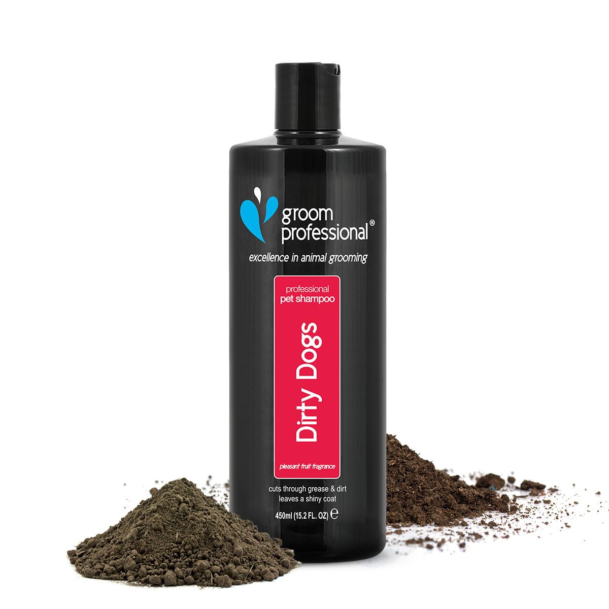 GROOM PROFESSIONAL Dirty Dogs Shampoo - Dog Shampoo for Smelly Dogs - Deep Cleansing for Stubborn Dirt, Odours & Stains - Removes Grime, Freshens & Conditions - Ideal for Dirty or Greasy Coats, 450ml