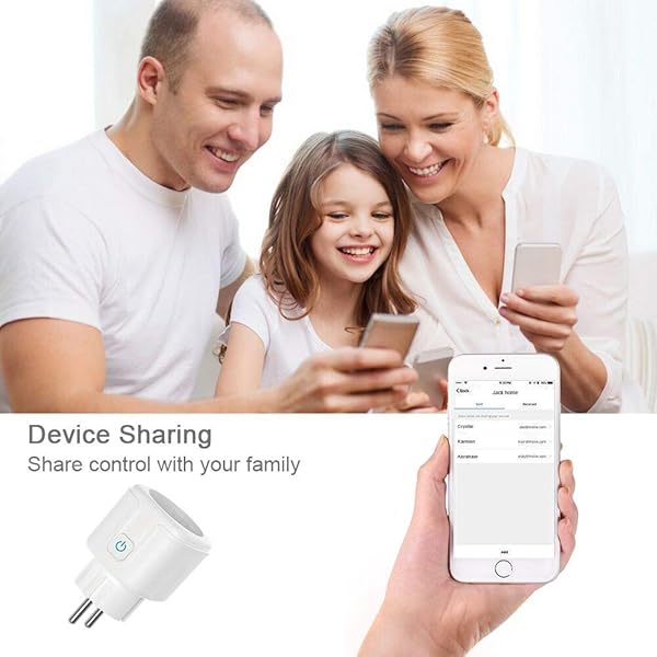 Enchufe Inteligente WiFi BLUYA 16A 3300W Mini Smart Plug Funciona con Amazon Alexa Google Home No Requiere Hub Funcin de Temporizador mediante App desde Cualquier lugar 1