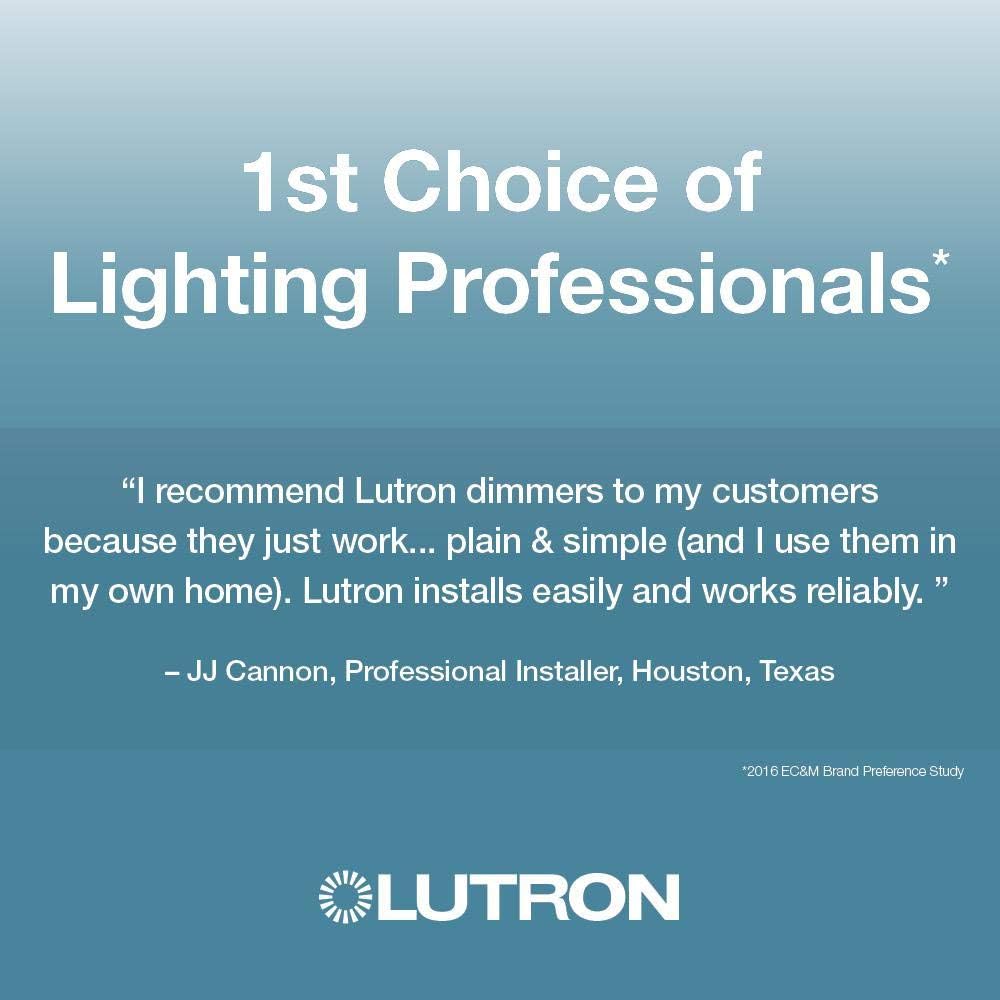 Lutron Toggler LED+ Dimmer Switch | 150-Watt, Single-Pole/3-Way | TGCL-153PH-WH | White - Wall Dimmer Switches - 