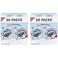 OREO Gluten Free Original & Double Stuf Chocolate Sandwich Cookies Variety Pack, Gluten Free Cookies, 20 Snack Packs (2 Cookies per Pack) (Pack of 2)