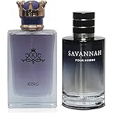 TWISHA King&Savannah Men Cologne Set Eau De Parfum Spray For Men Fruity Notes Enriched By A Strong Woody Based Fragance Ideal for Day Wear - 3.4 Fl Oz