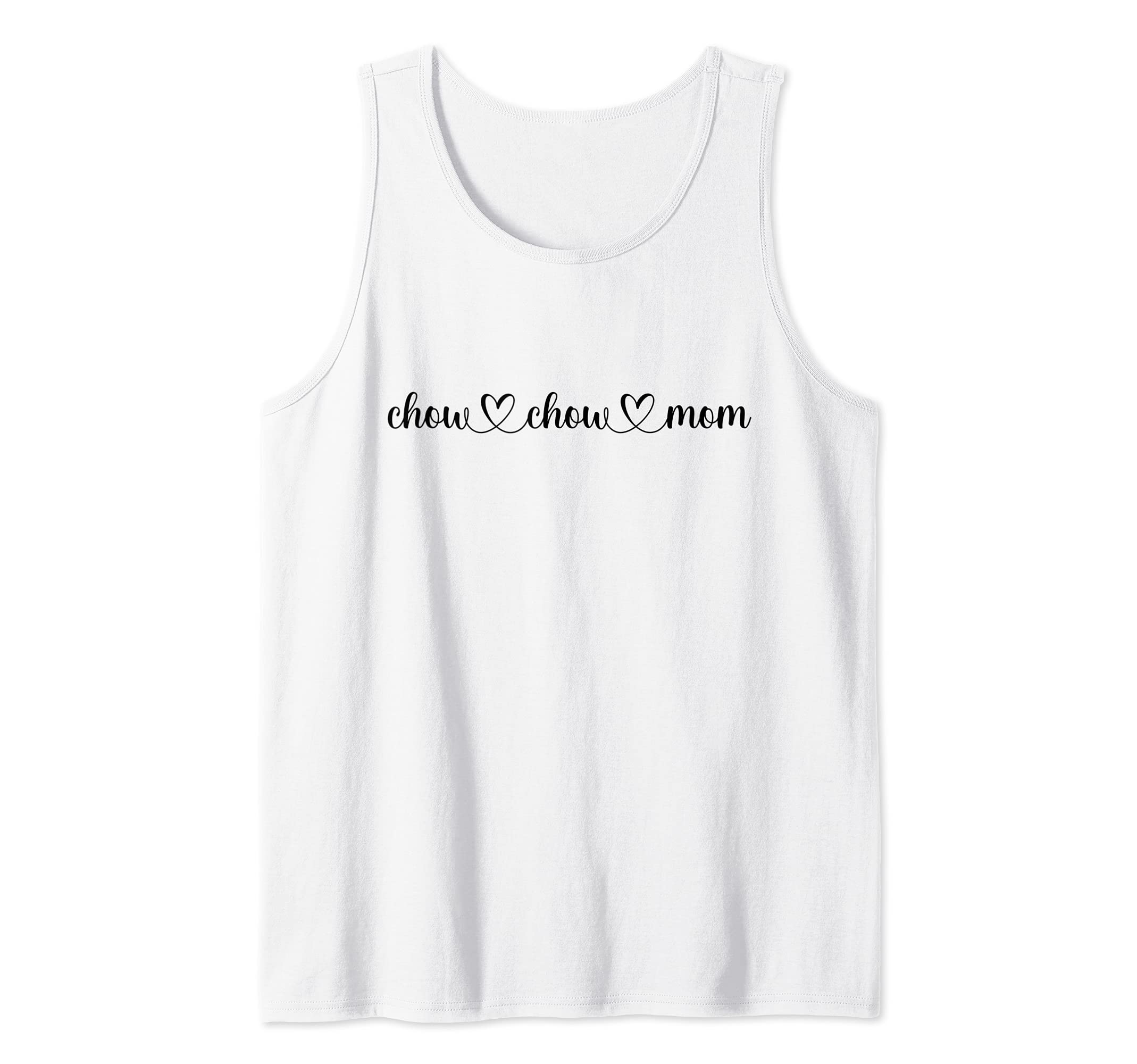 Dog Heart Love Chow Chow Mom Tank Top