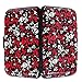 Vichline Aluminum RFID Blocking Armor Wallet Identity Protection Travel Credit Card Holder for Men and Women - Cool Slim Metal Business Card Case (Skull)