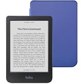 Kobo Clara BW Black eReader &amp; Cobalt Blue SleepCover Bundle | 6&rdquo; Glare-Free Touchscreen with ComfortLight PRO | Dark Mode Option | Waterproof | Built-in-2-Way Stand Cover