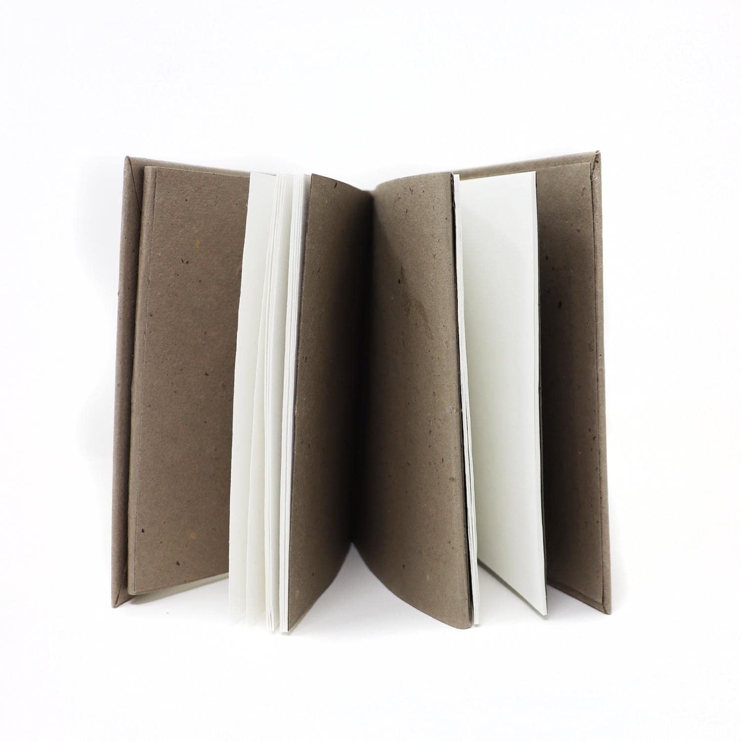 Artway Tree Free Coffee Accordion Sketchbook/Notebook - 16 x 12cm - 120gsm White Cotton Rag Paper