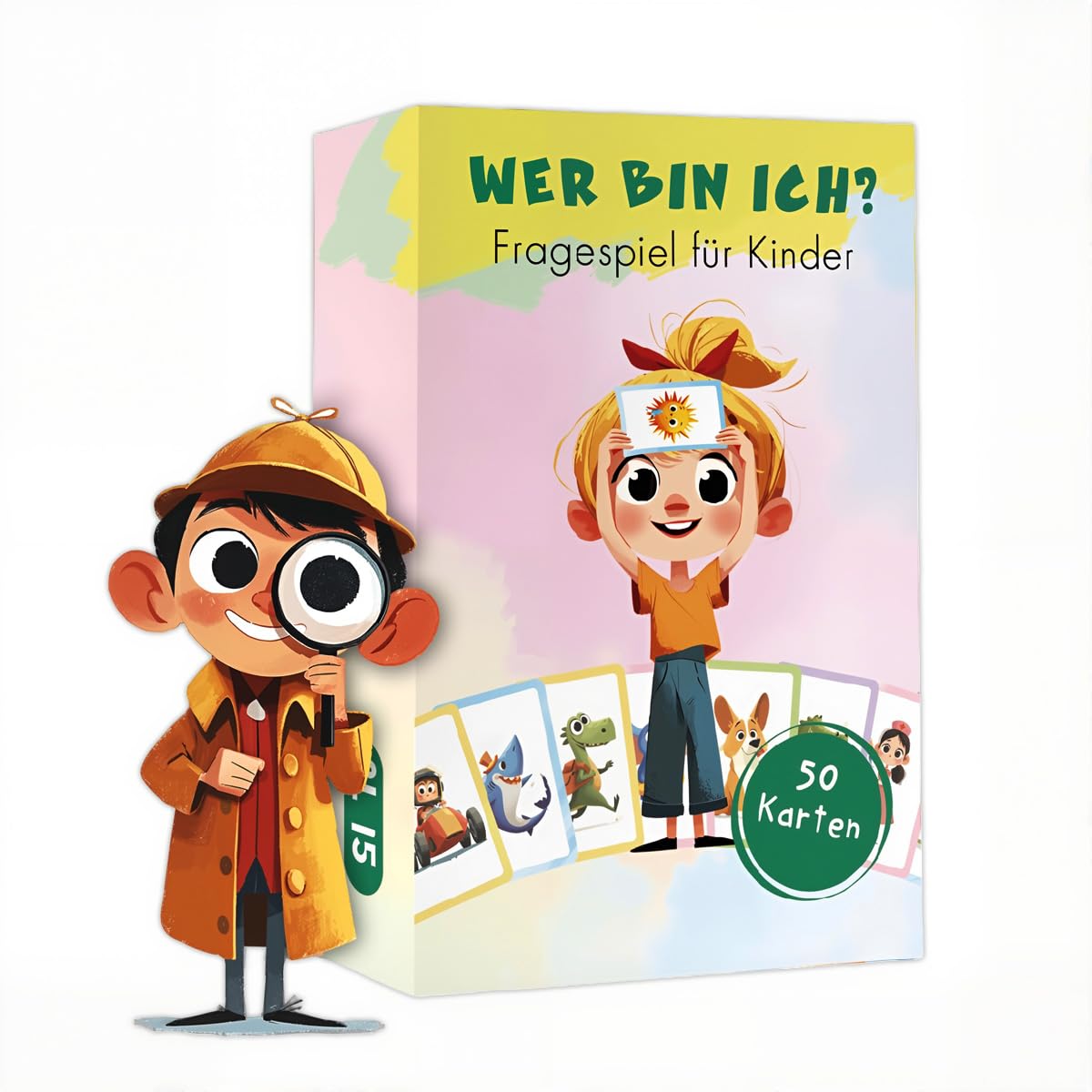 FOPSDGN Who am I A game suitable for children aged 5 and above - family games numbers classic family game travel game great gift for ages 5 plus