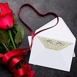 50 Packs of A7 Envelopes for Invitation, White 5x7
