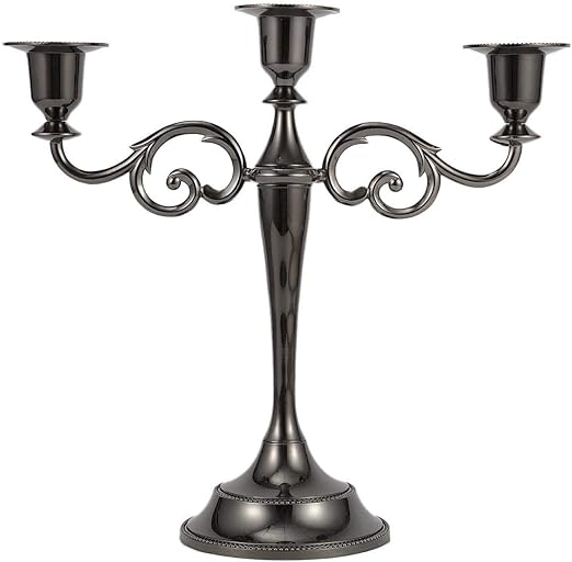 Amazon Com Ecoolda Metal Candelabra Black Taper Candle Hodler