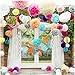 Bestface 10 Pcs DIY Tissue Paper Pom-poms Flower Ball Hanging Decoration For Party / Wedding / Xmas Home / Outdoor Decoration 6
