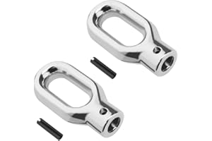 YINETTECH 2PC Awning Ring Hook Awning Lift Machine Ring Awning Lift Crank Hook Awning Worm Gear 62x31.4x10mm Thread M10