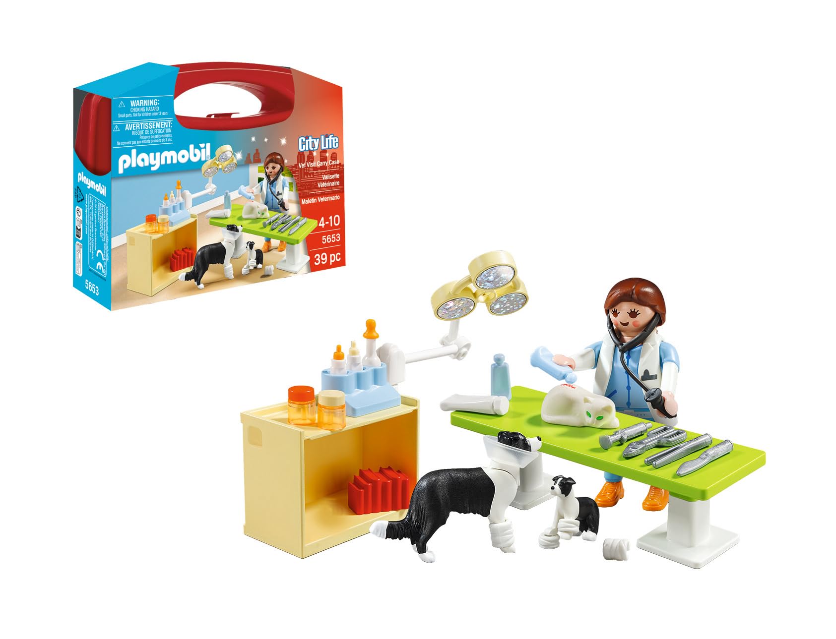 PLAYMOBIL 5653 City Life Vet Small Carry Case