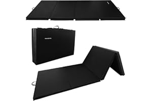 Signature Fitness All Purpose 4'x8'x2" Extra Thick High Density Anti Tear Gymnastics Gym Folding Exercise Aerobics Mats, Mult