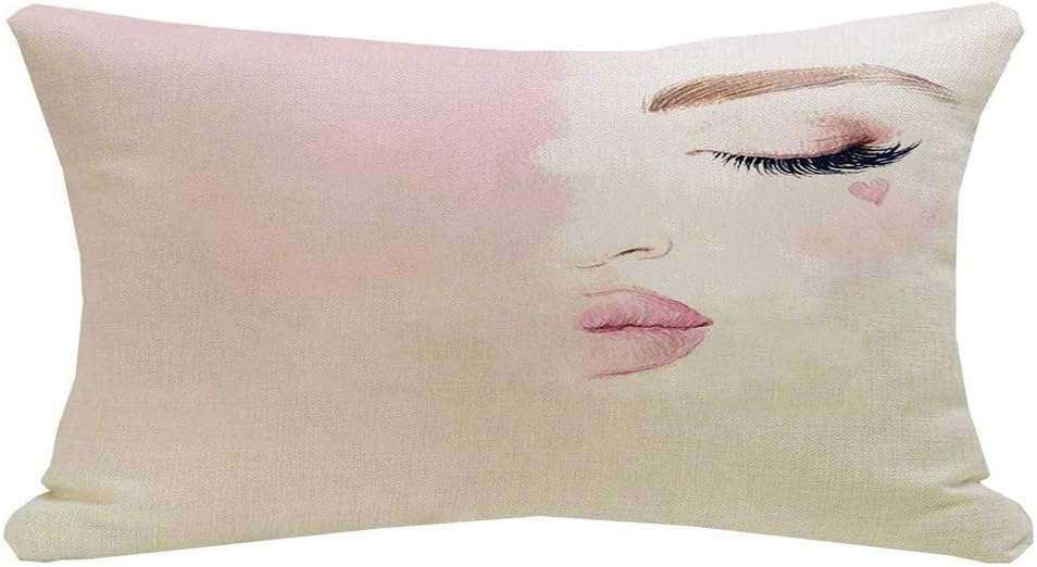 Anmbsk Decorative Throw Pillow Cover Makeup