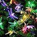 Qedertek Battery String Lights, 7.34ft 20 LED Dragonfly String Lights, Waterproof Decoration Lighting for Indoor/Outdoor, Patio, Lawn, Garden, Party, Wedding (Multi-Color)
