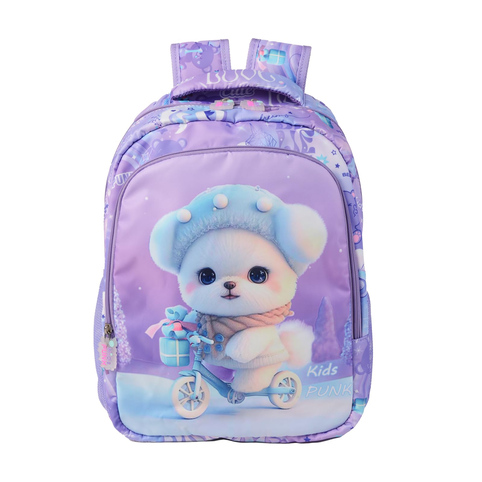 Girls Backpack Cute Bear Backpack for Girls Kids Kawaii for Preschool ElementaryKindergarten,Light Purple Color.Large Capacity.16 Inch