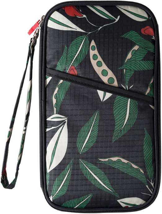 Passport Holder Travel Wallet Documents Organizer Zipper Case Cover