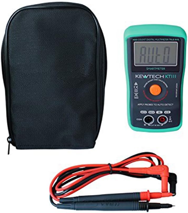 Kewtech KT111 500V True-RMS Digital Smart Multimeter Automatic Detection with Case
