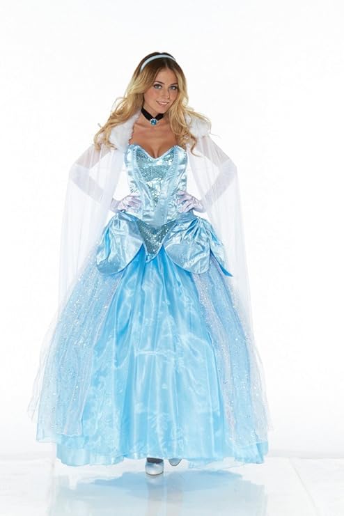 Deluxe Kostüm CINDERELLA - LANG, Größe:S/M