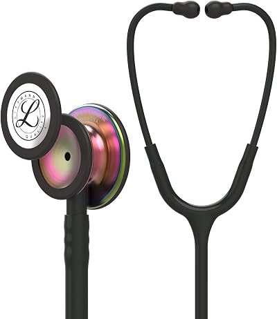Littmann Classic III Stethoscope Rainbow-Finish Chestpiece 27 Inch Black Tube