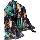 Acotavie Scarfs for Women Dressy Fashion Scarves Long Floral Pattern Scarf Lightweight Sunscreen Shawls