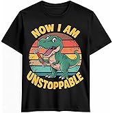 BEMIGO T Shirts for Men Graphic Tees Men Cute Dinosaur Crew Neck Mens Shirts Short Sleeve Cartoon Casual T-Shirt