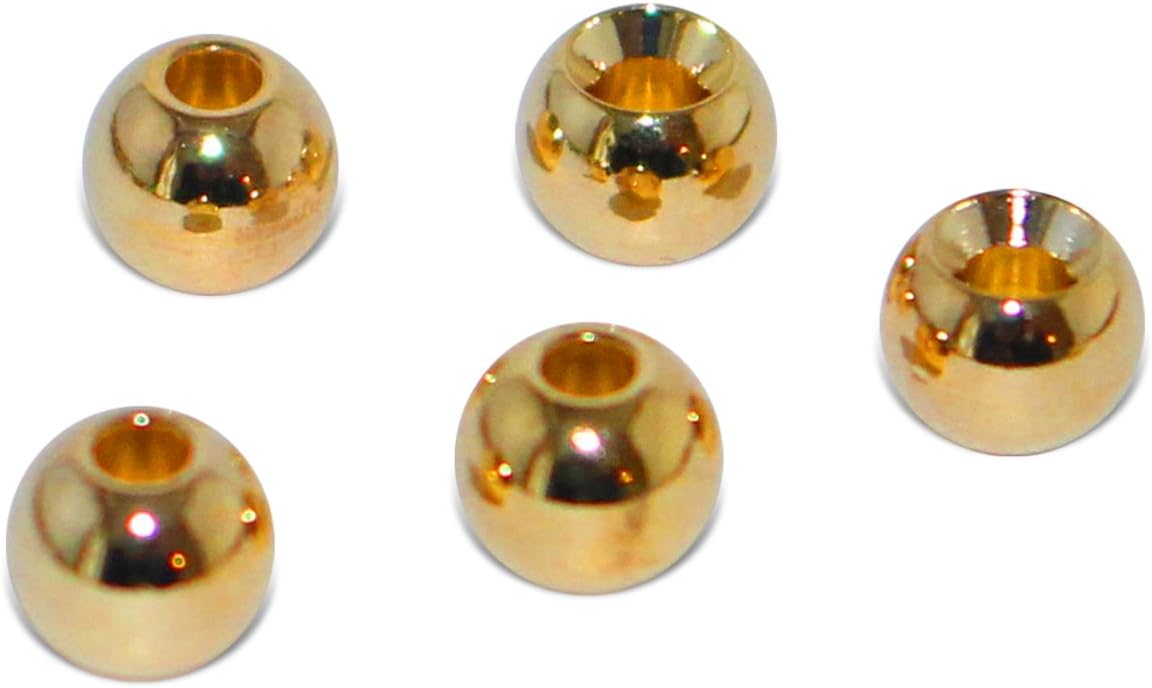 Prime Fish Co. Brass Fly Tying Bead Heads 100 Count
