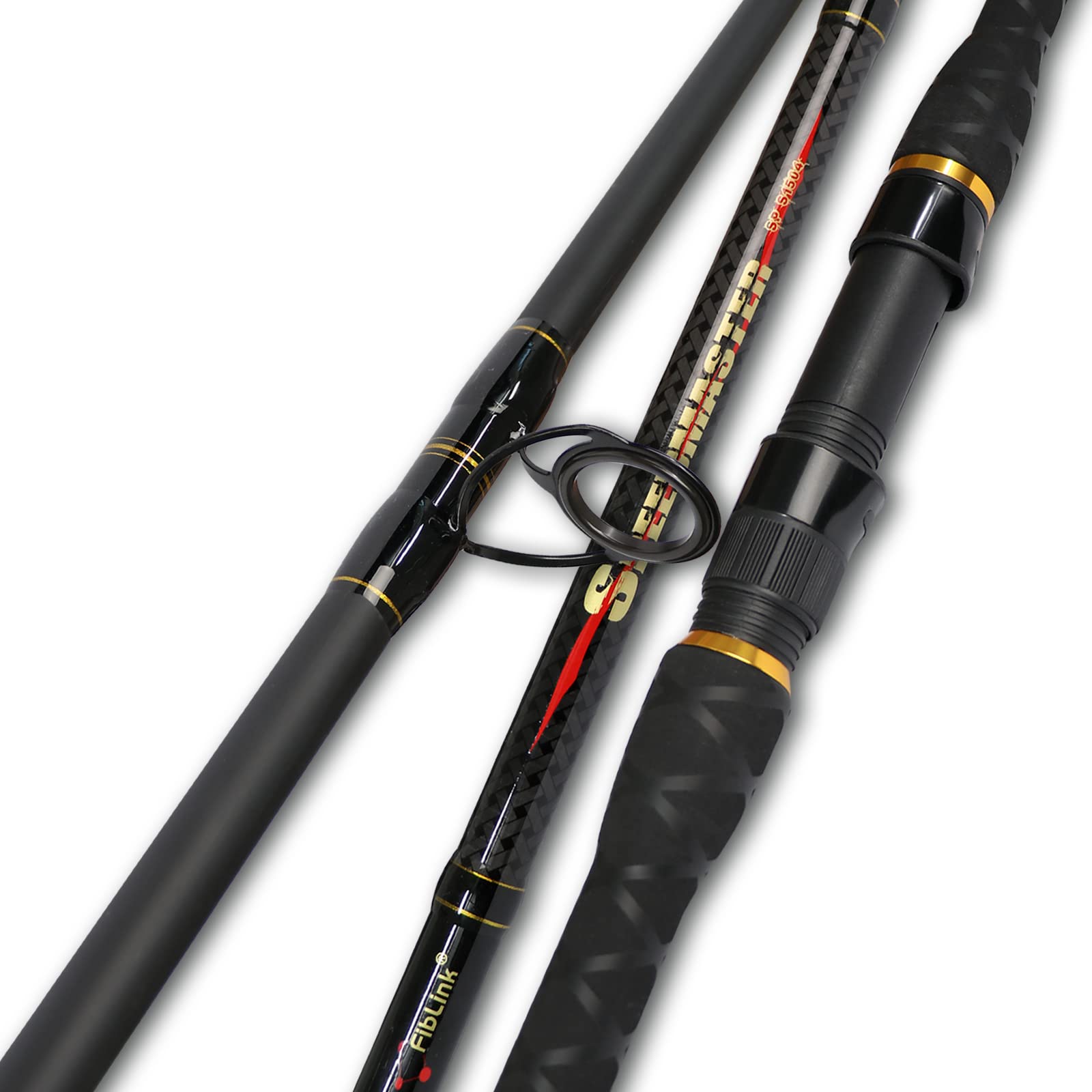 Photo 1 of Fiblink Surf Spinning Fishing Rod 2 Piece Carbon Travel Spinning Fishing Rod (10-Feet)