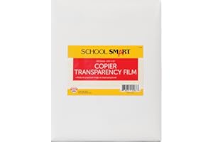 School Smart Copier Transparency Film Without Sensing Strip - 8 1/2 x 11 inches - Pack of 100