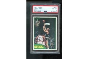 TOPPS TOTAL 1981 Topps #101 Larry Bird PSA 6 Graded Card 1981-82 East Super Action Basketball NBA Boston Celtics