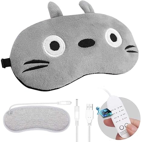 Amazon Co Jp Hot Eye Mask Usb Electric Heating Heater Sleeping Eye Mask Eye Mask Timer Setting Temperature Adjustable Steam Light Blocking Lightweight Travel Cute Pleasant Sleep Goods Father S Day Lover Birthday Gift Japanese