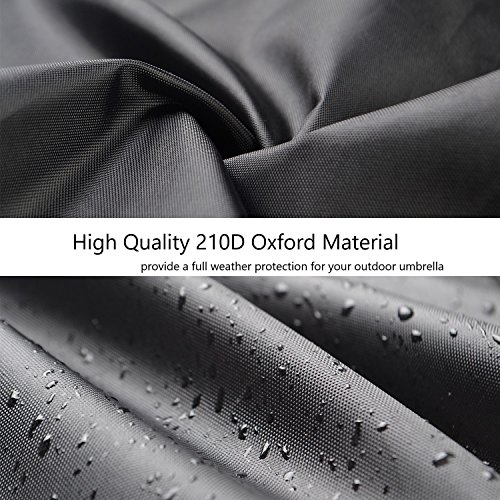 image for ieGeek Outdoor Umbrella Covers, Waterproof Parasol Umbrella Storage Ba