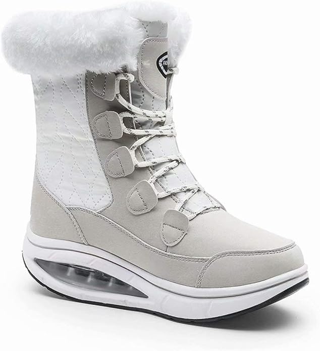 Lace Up Mid Calf Walking Comfortable Outdoor