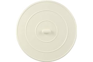 Danco (89042) 5-Inch Flat Suction Rubber Sink Stopper, Fits Kitchen & Bathroom Sink and Tub Drains, White, 1-Pack