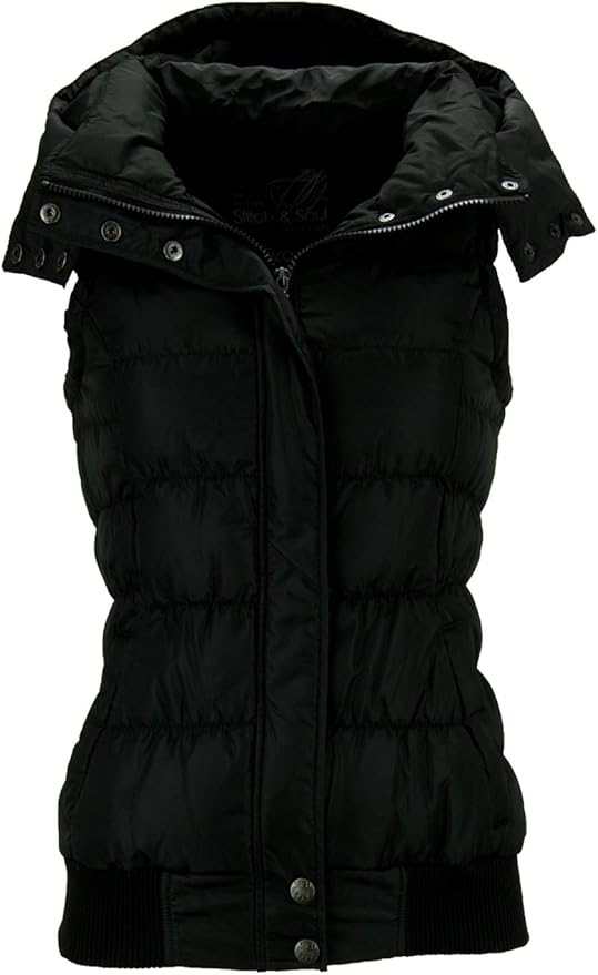 Lange Steppweste Damen Mit Kapuze - Daunenweste Für Herbst & Winter