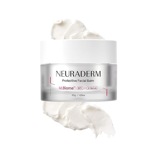 NEURADERM Protective Facial Balm, Rich Cream Ceramide Moisturizer with Hyaluronic Acid and Cica to Protect Skin Barrier and Soothe Irritated Skin Non-Comedogenic (30g, 1.05oz)