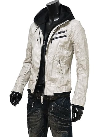 Amazon ジャケット ライダース メンズ レザージャケット 革ジャン