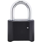 Amazon Basics 2-inch 4-Digit Combination Padlock, Black, 1-Pack