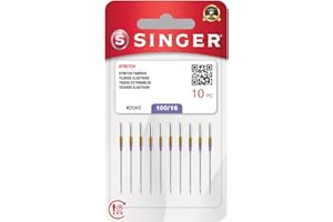 Singer 2045 Size 16/100 Blister Pack 10 Needles, Silver