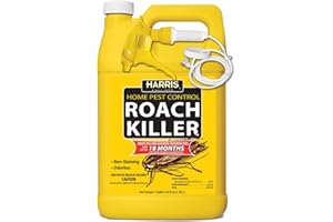 Harris Roach Killer, Liquid Spray with Odorless and Non-Staining 12-Month Extended Residual Kill Formula (Gallon)