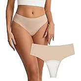 Wezest Camel Toe Cover Thong/Camel Toe Concealer Underwear/CamelToe Hider Built in Crotch Panel to Hide Feminine Lines