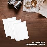 1ABOVE 45 Micron 100Pack A5 Plastic Wallets Glass Clear Punched Ring Binder view 5