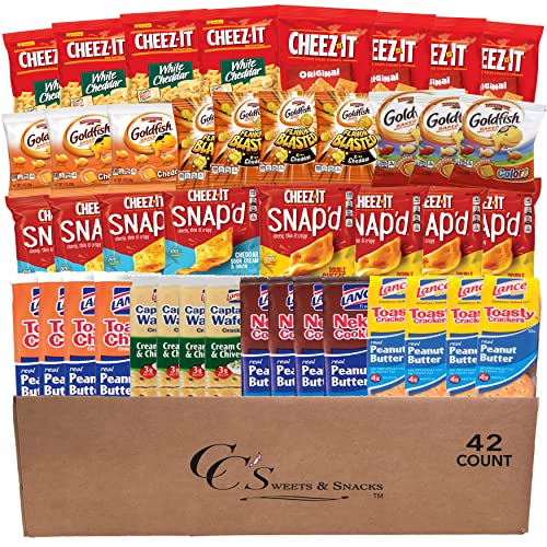 Crackers Snacks Variety Pack for Adults and Kids Individually Wrapped