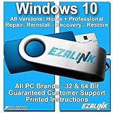 Windows 10 Reinstall Recovery Repair Restore Boot Fix USB | Professional & Home 32 & 64 Bit ALL Brands HP, Dell, etc. [Instructions & Support]