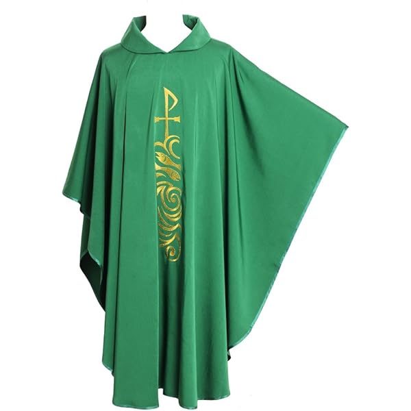 Mymyguoe - Robe De Célébrant / Chasuble Pour Prêtre Ou Pasteur - Tenue D'église - Coupe Près Du Corps