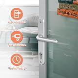 Bwintech UPVC Aluminium Door Handle Set 92mm 210mm 243mm Plate 8x8mm Spindle view 6