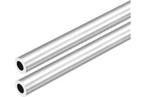 DMiotech 2Pack (16mm OD x 10mm ID) 6063 Aluminum Round Tube 300mm Length Industry Metal Tubing for Machinery Frame Construction DIY Projects