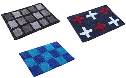 Swiss India Pure Cotton Door Mat - 20 Inch x 30 Inch (Multi Color)