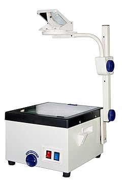 GUPTA OPTICALS A4 Overhead Projector Office Presentations Teaching OHP Two Lamps Deluxe Frensel Lens A4 Size 1-4Mts Projection